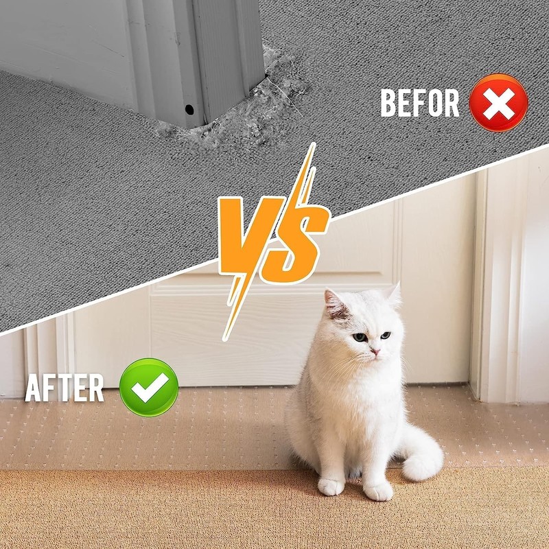 Carpet Protector for Pets - Cat Scratch Guard Mat, Anti Scratch Under Door gallery