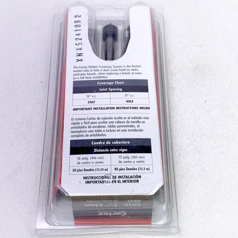 FastenMaster Cortex 2-1/2" Fiberon Decking Hidden Fastening 75 Screws Gray Plugs gallery