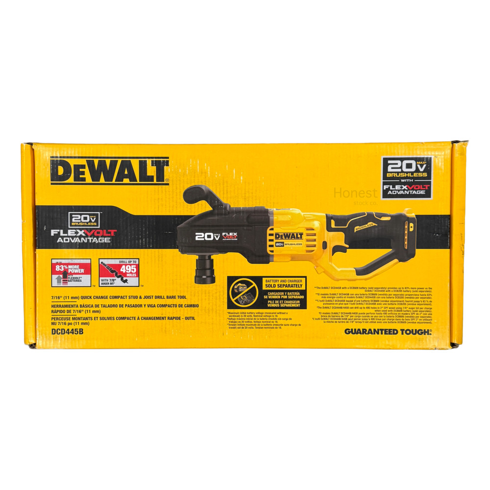 DeWalt DCD445B 20V MAX 7/16" Quick Change Stud & Joist Drill Tool Only