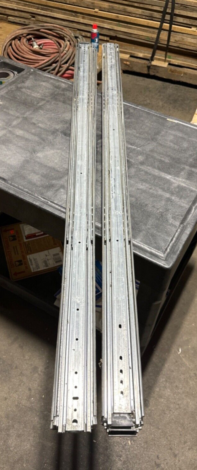 2 Drawer slides, Full Extension, 60 Inch, Heavy Duty, 500 Pounds Capacity, Zinc gallery