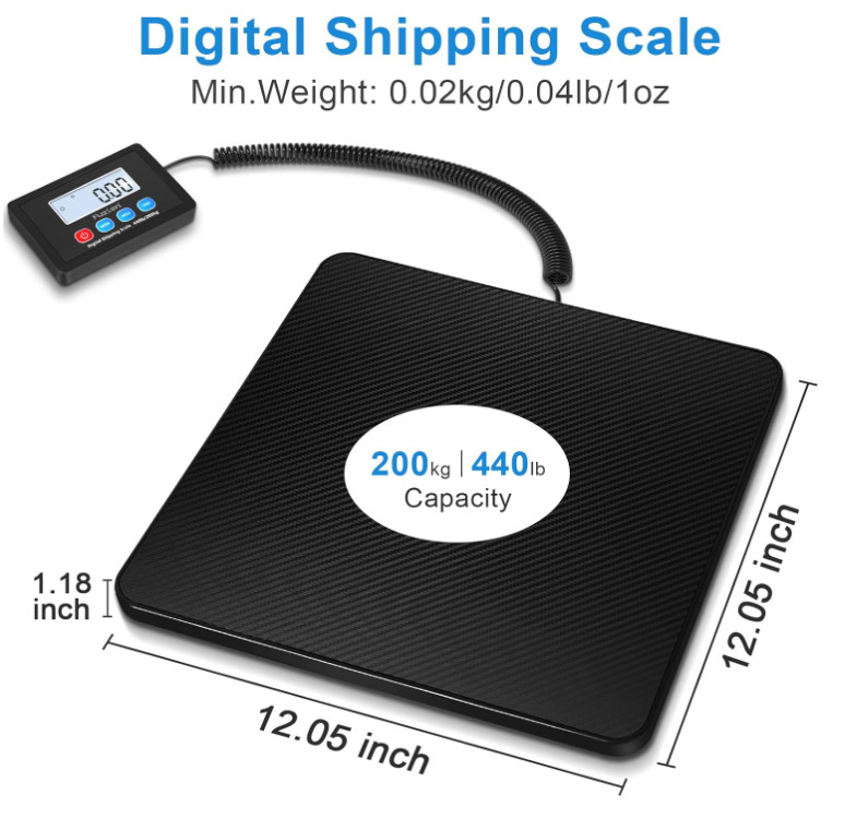 Bascula Digital Industrial Commercial de peso para negocio Plegable 200KG/440lb gallery