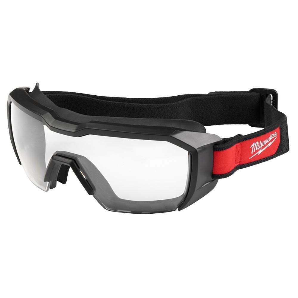 Milwaukee Vented Low-Profile Goggles - Clear Dual Coat Lens gallery