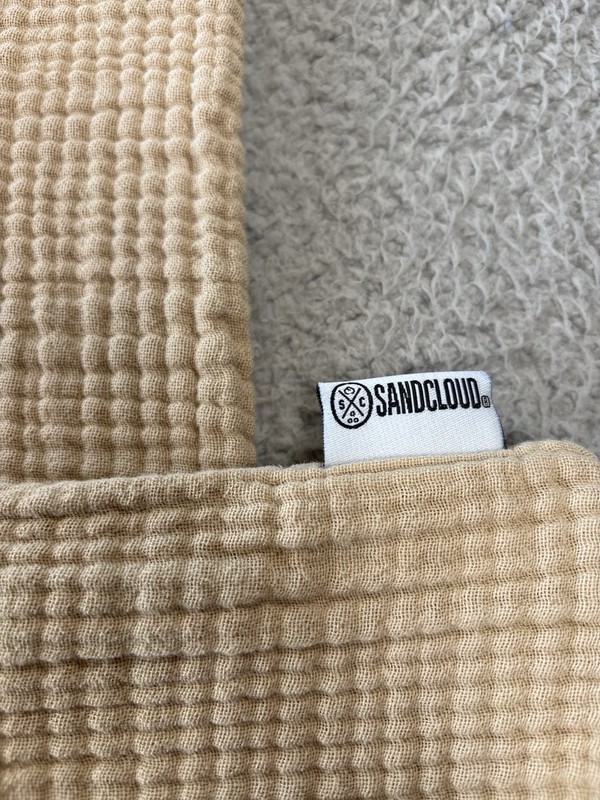 Sand Cloud Gauze Fitted Sheet King + 2 King Pillowcases Taupe Organic Cotton gallery