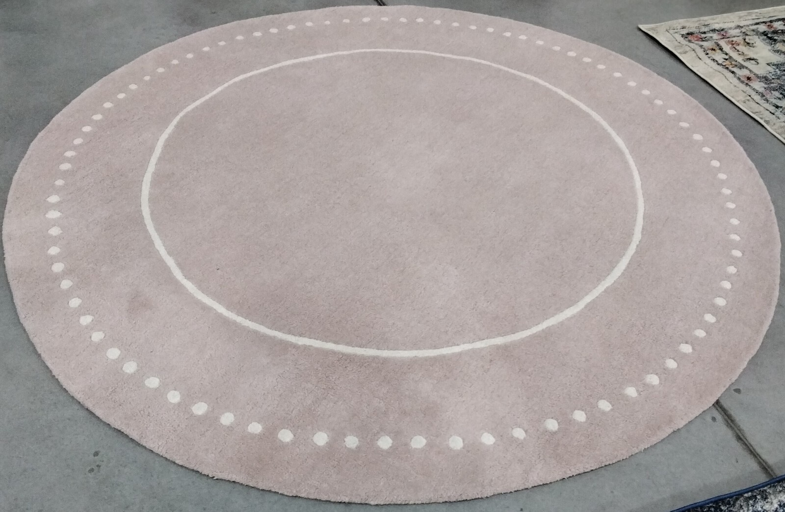 LIGHT PINK / IVORY 7' X 7' RD Back Stain Rug Reduced Price 1172756410 BEL151M-7R gallery