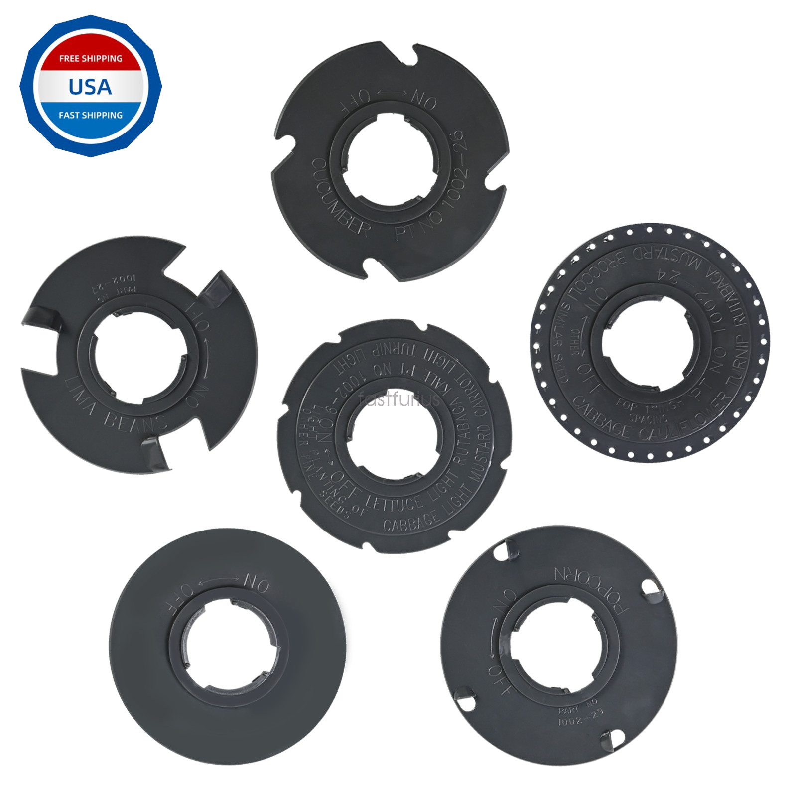60010 Optional Seed Plate Set Compatible with EarthWay Garden Seeder 1001-B gallery