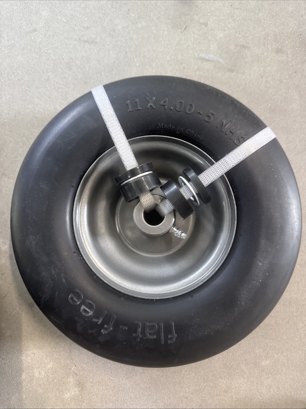 11”x4”-5” Universal Flat Free Zero Turn Front Wheel Assembly Smooth Tread gallery