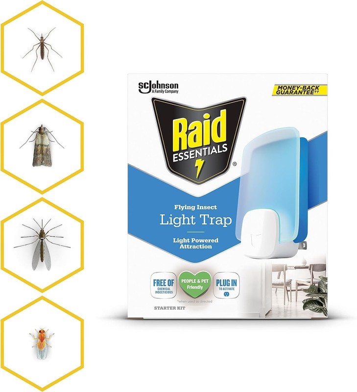 Raid Essentials Flying Insect Light Trap Refills, 2 Light Trap Refill Cartridges gallery