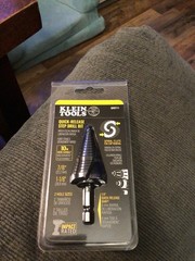 New Sealed Klein Tools QRST11 Step Drill Bit, Quick Release 7/8 to 1-1/8 In.