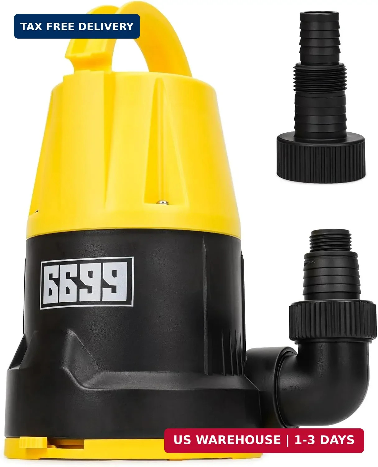 Submersible Sump Pump 1/2HP Portable Water Pump 2500GPH Drain Water for Pool Pon gallery