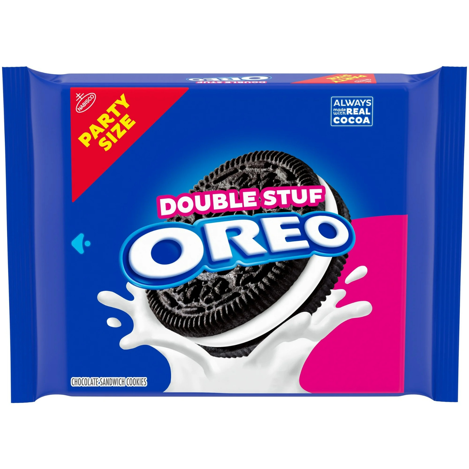 OREO Double Stuf Chocolate Sandwich Cookies, Party Size, 24.95 oz package gallery