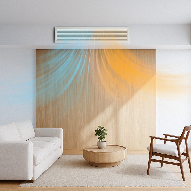 17000 BTU Concealed Ducted Mini Split Air Conditioner & Heat Pump–23 SEER2 –Wifi gallery