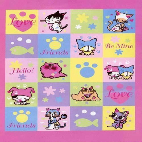 Kitty Hello Friends Barcode Throw Thick Plush Quilt Pattern Twin Size 60" x 80" gallery