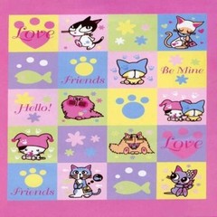 Kitty Hello Friends Barcode Throw Thick Plush Quilt Pattern Twin Size 60″ x 80″