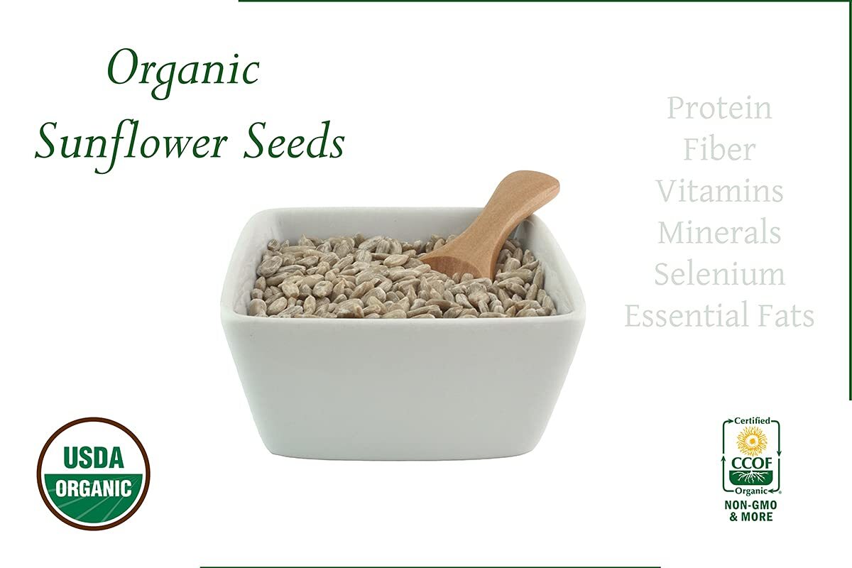 Organic Sunflower Seeds-Kernels-Hulled Raw non-GMO Unsalted Keto Vegan gallery
