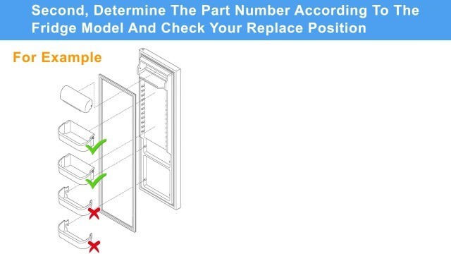 2 Pack Fridge Crisper Drawer Replacement - Humidity Control Upper & Lower Bin gallery