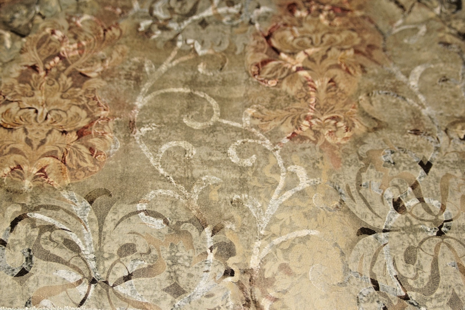 2 Croscill 'CASSARINA' Chambard Window Valances w/Fringe - Each is 62" wide VGC gallery
