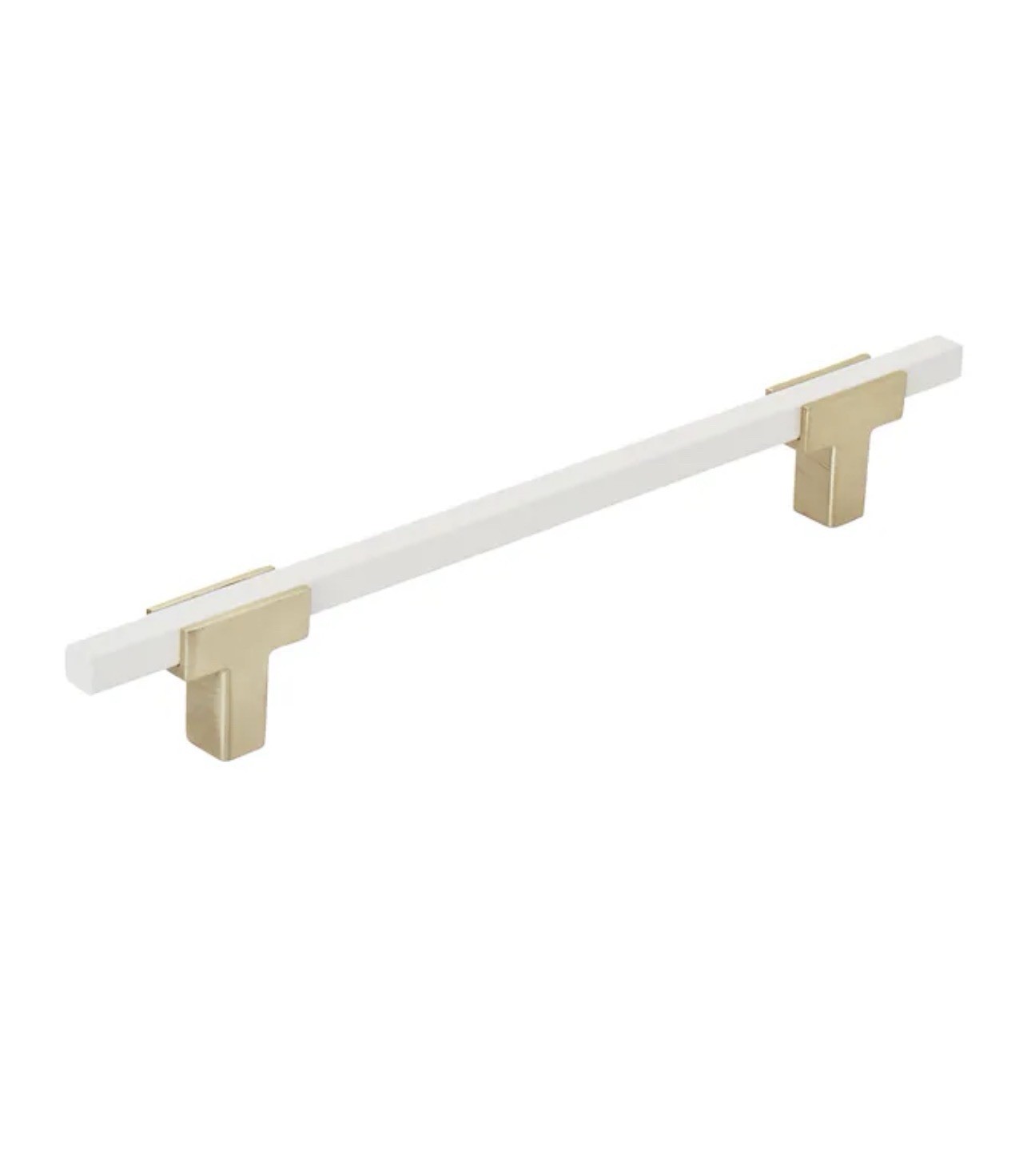 Amerock Urbanite Collection Gold & White Contemporary Modern Cabinet Pull 160mm gallery