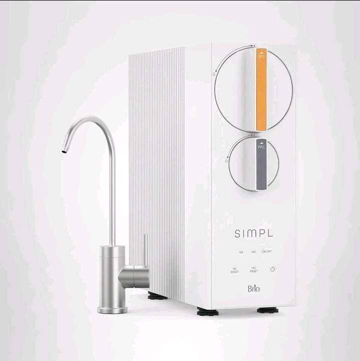 Brio SIMPL Reverse Osmosis Tankless Water Filter System 4-Stage | 600GPD No Filt gallery