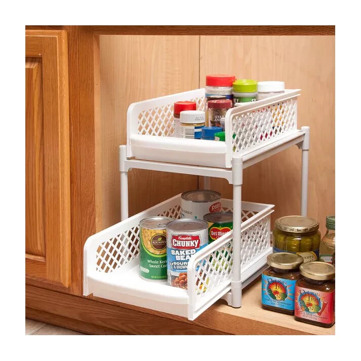 Fox Valley Traders 2-Tier Storage Cabinet Organizer gallery