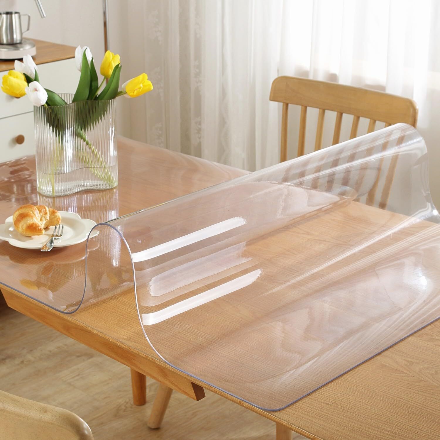 Clear Table Protector 20 x 60 Inch 1.5mm Thick Plastic Table Cover Rectangle ... gallery
