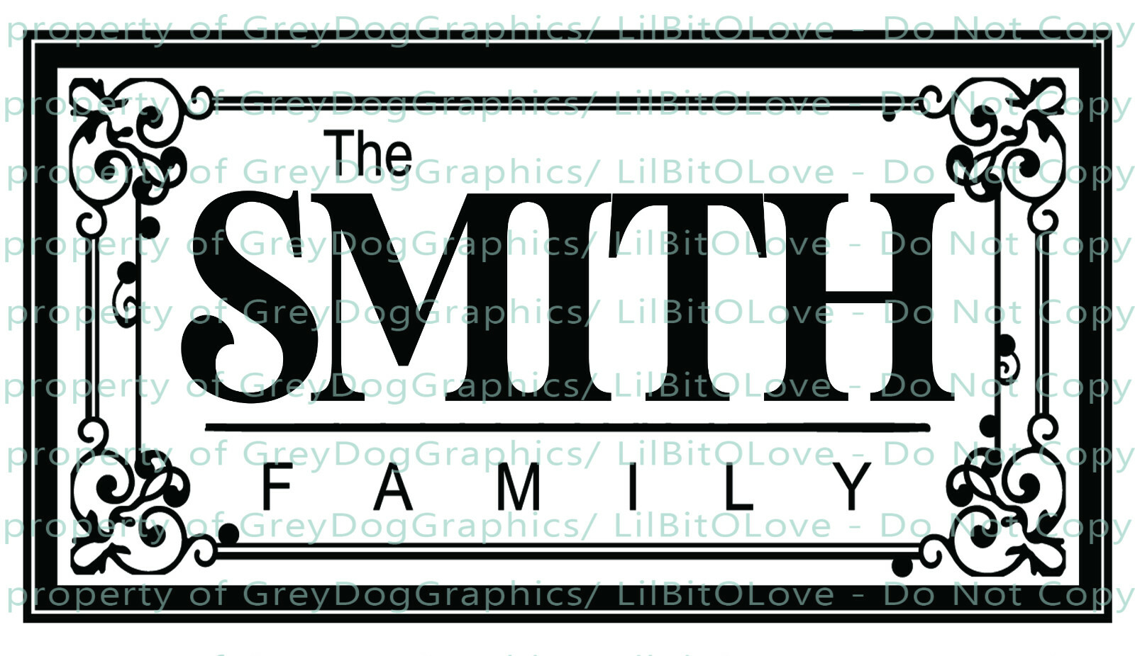 Personalized Family Name Vinyl Wall Decal YOUR NAME Customized Various Sizes gallery
