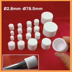 White Round Rubber End Caps Rods Table, Feet, Tube, Pipe ,Cover Cap Plug Bungs