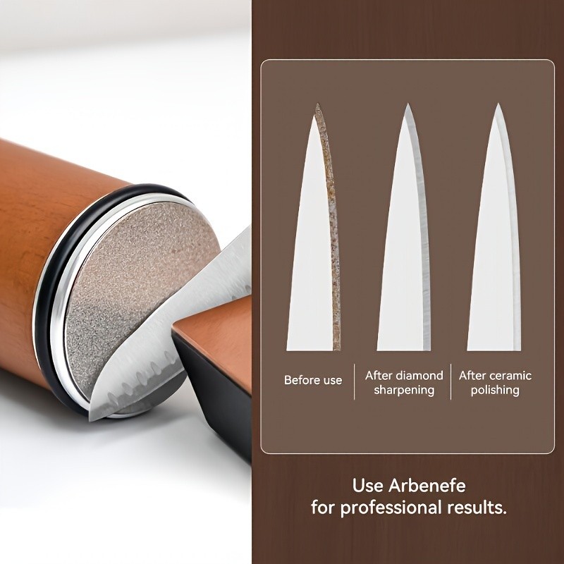 12° - 22° Multi-Angle Rolling Knife Sharpener Diamond-Coated Discs Roller gallery