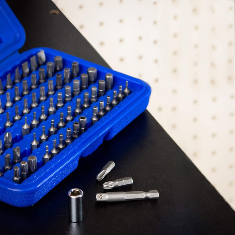100PCS Security Bit Set Tamper Proof Torx Hex Phillips Slotted w/ Adapter gallery