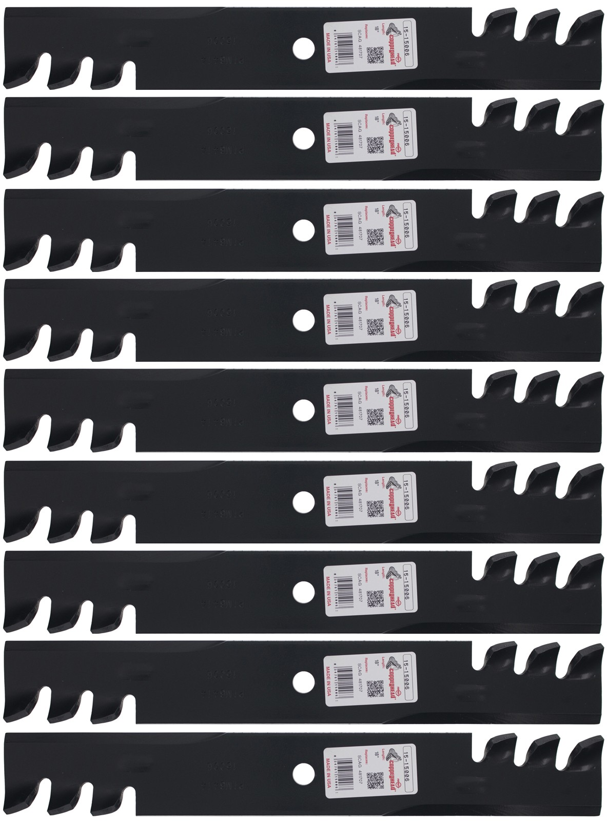 9 Rotary® Blades Mulching High Lift for Encore® 363046 363291 36" 52" Deck gallery