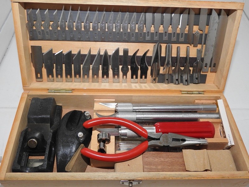 🎄🇺🇸XMAS SPECIAL $ALE-CUSTOMIZED VINTAGE X-ACTO #86 KIT 1970s +PLIERS+BONUS 🎄 gallery