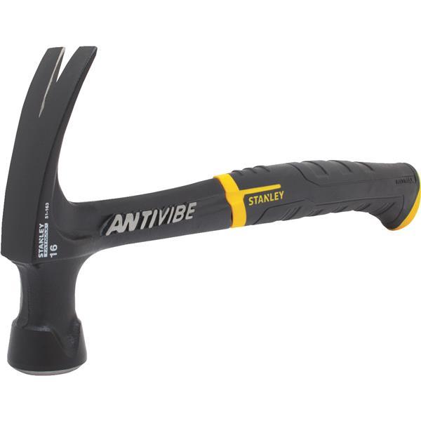 (1)-Stanley Anti-Vibe 16 Oz Smooth-Face Rip Claw Steel Handle Hammer 51-163 gallery