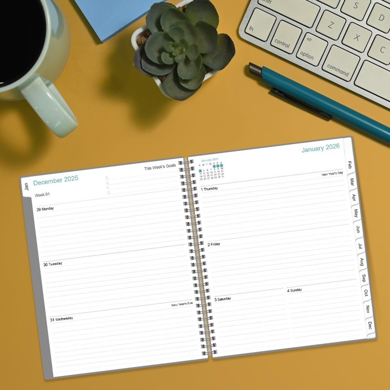 2026 Planner - 8.5" x 11" Weekly Monthly Planner from January 2026 to Decembe... gallery