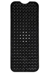 Bath Mat – 40 x 16 Inch Extra Long Non Slip Bathtub Mat – Anti Slip Black Shower