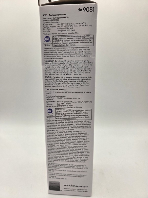 Kenmore 9081 Replacement Refrigerator Water Filter 46-9081 46-9930 gallery