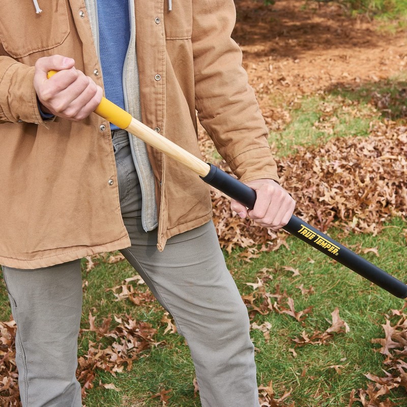 True Temper 30 Inch Clog Free Leaf Rake With Comfort Grip Handle gallery