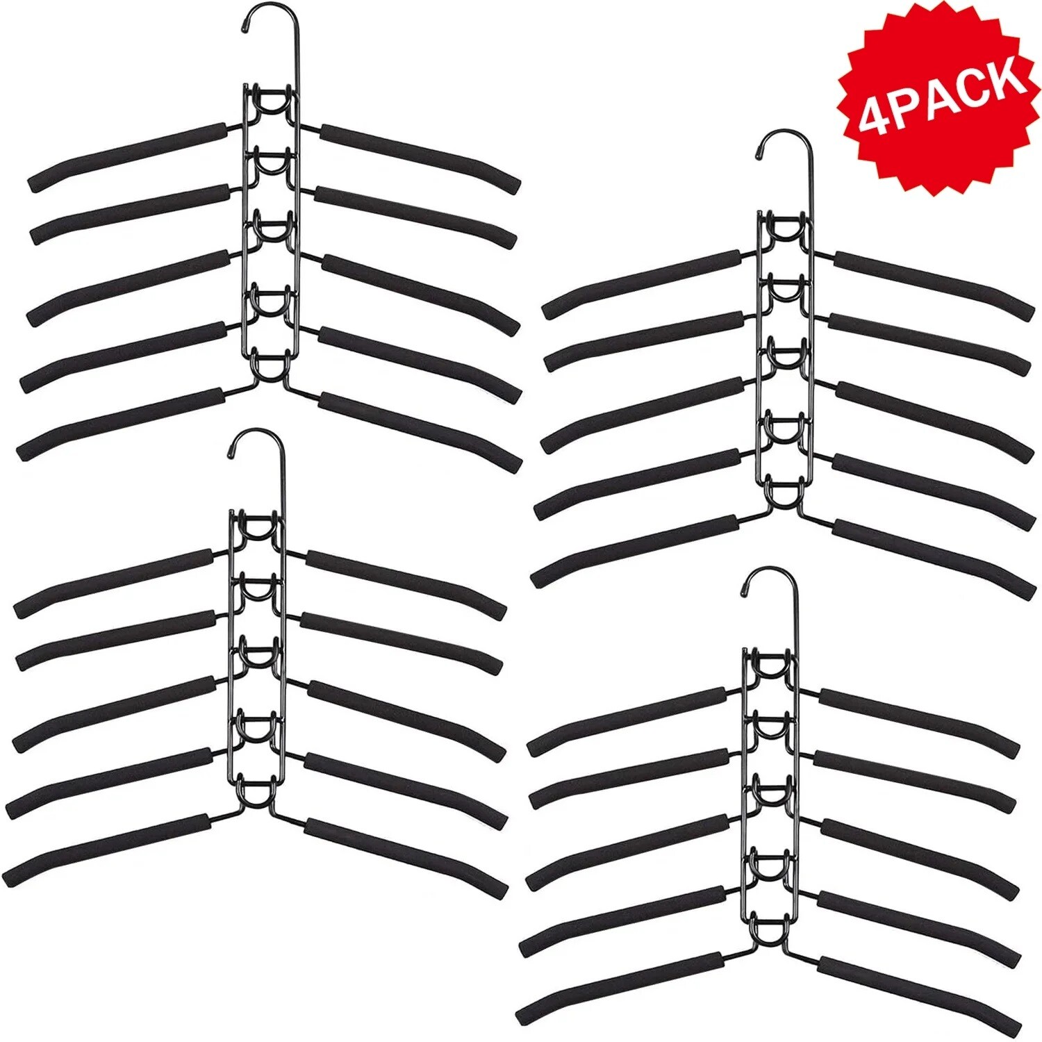 2-4Pcs 5-in-1 Clothes Hangers Space Saving Magic Space Saver Storage Foam Hanger gallery