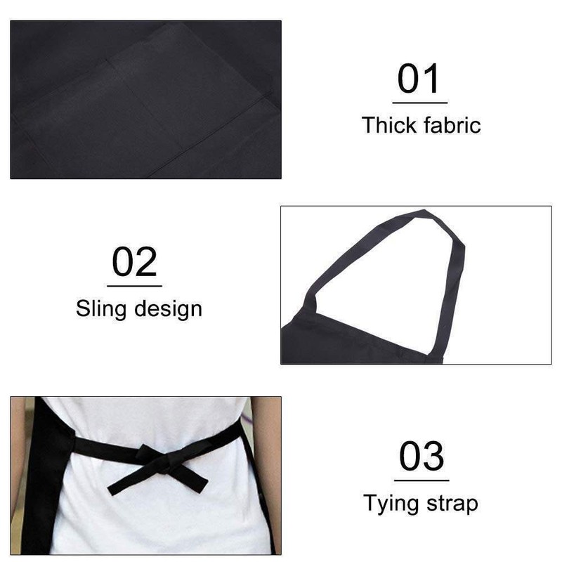 2 Pack Waterproof Clear PVC Apron For Kitchen Housework Restaurant Butcher Clean gallery