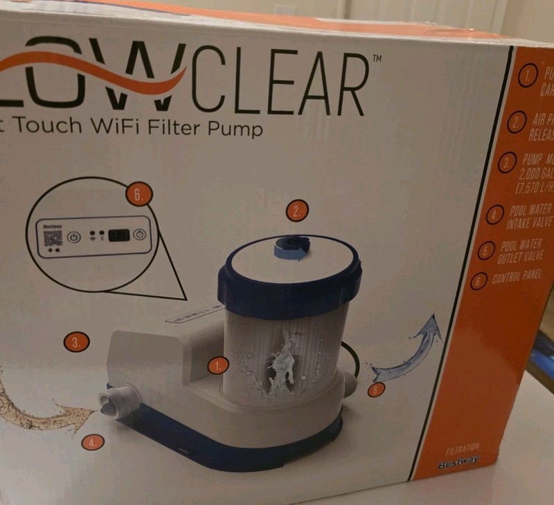 Flowclear 2000 Gal Smart Touch Wifi Above-Ground Pool Pump gallery