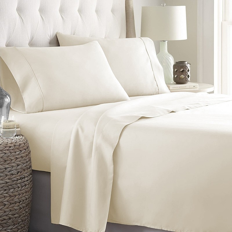 Select Bedding Set 1000 Thread Count 100% Egyptian Cotton Ivory Solid gallery