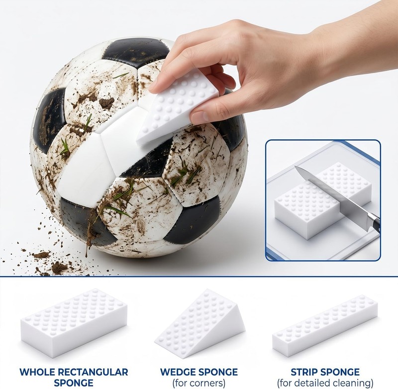 High-Density Melamine Sponge Eraser Set 50 Pack Nano Cleaning Pads Multi-Surface gallery