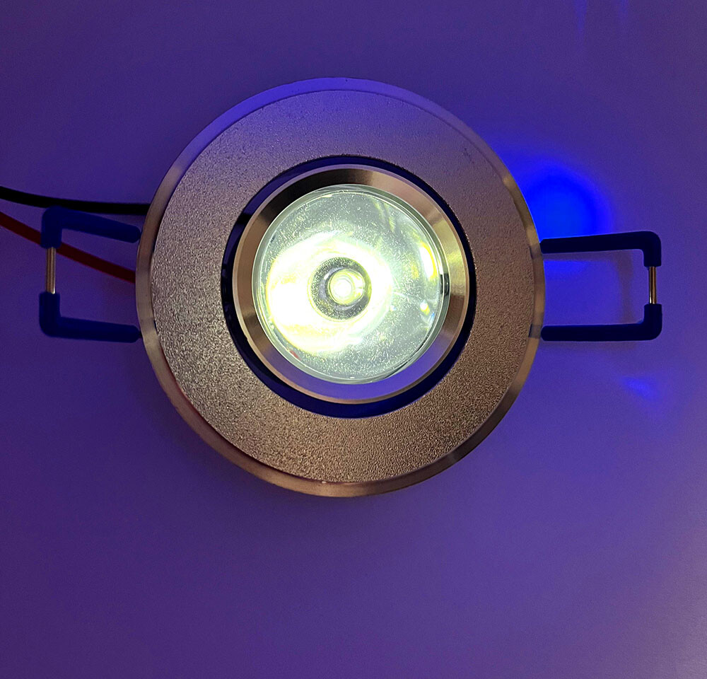 1PC 3W LED UV 365nm Ceiling Spotlight Recessed Lamp Black Light 85-265V DC12-24V gallery