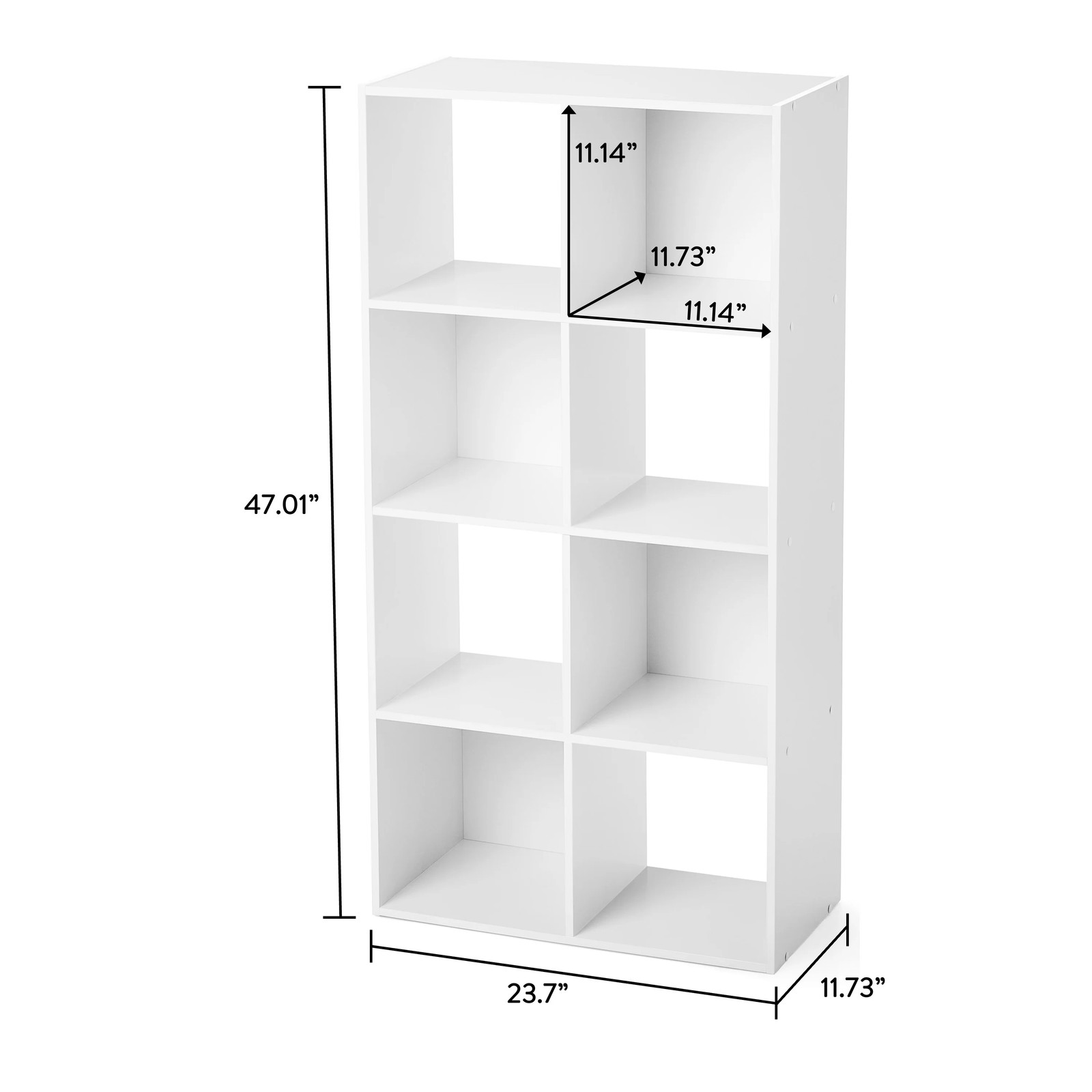 White 8-Cube Modular Storage Unit Mainstays gallery