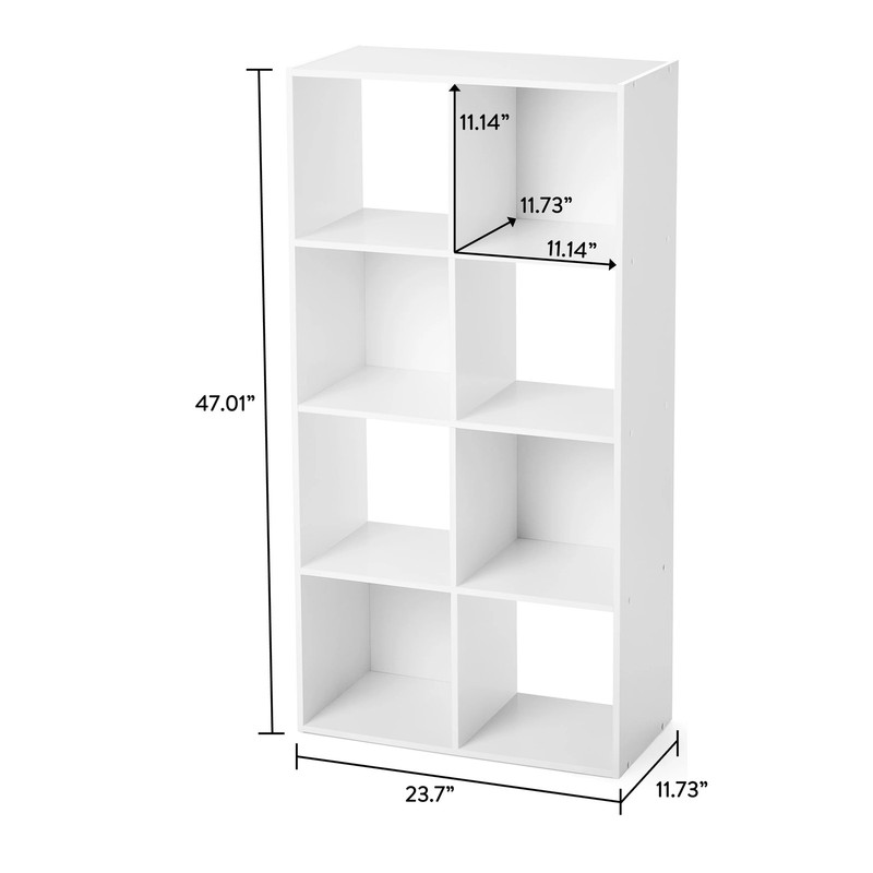 White 8-Cube Modular Storage Unit Mainstays gallery