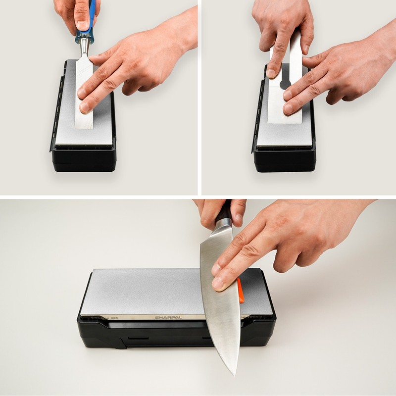 Doublesided Diamond Sharpening Stone Whetstone Knife Sharpener with Storage Base gallery