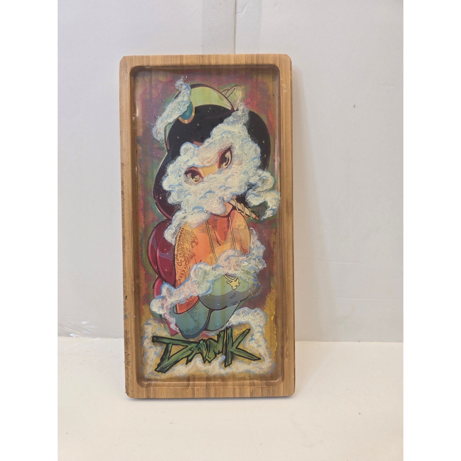 Custom BambooMN Tray with Street Art Style Graphic 12" x 7" Bamboo Wood gallery