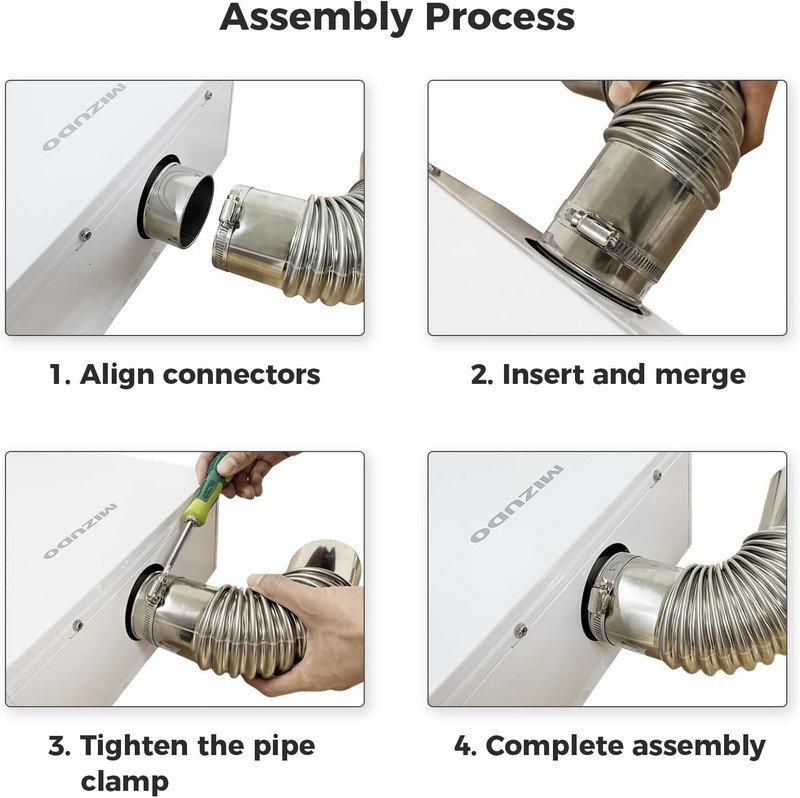 Venting Parts Horizontal Vent Kit for Gas Tankless Water Heater Stainless Steel gallery