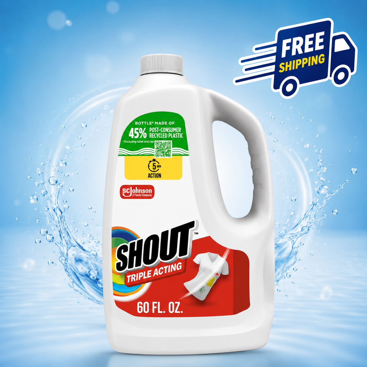 Shout Laundry Liquid Refill 60 oz gallery