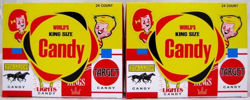 Worlds King Size Candy Cigarettes 2 Boxes 48 Packs Total Bulk Sticks Candies gallery