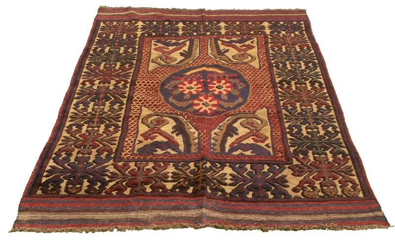 Traditional Hand-knotted Oriental Carpet 4'2" x 5'10" Wool Area Rug gallery