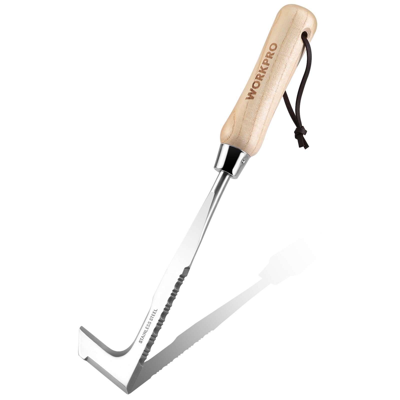WORKPRO Crack Weeder Crevice Weeding Tool Stainless Steel Manual Weeder L Shaped gallery